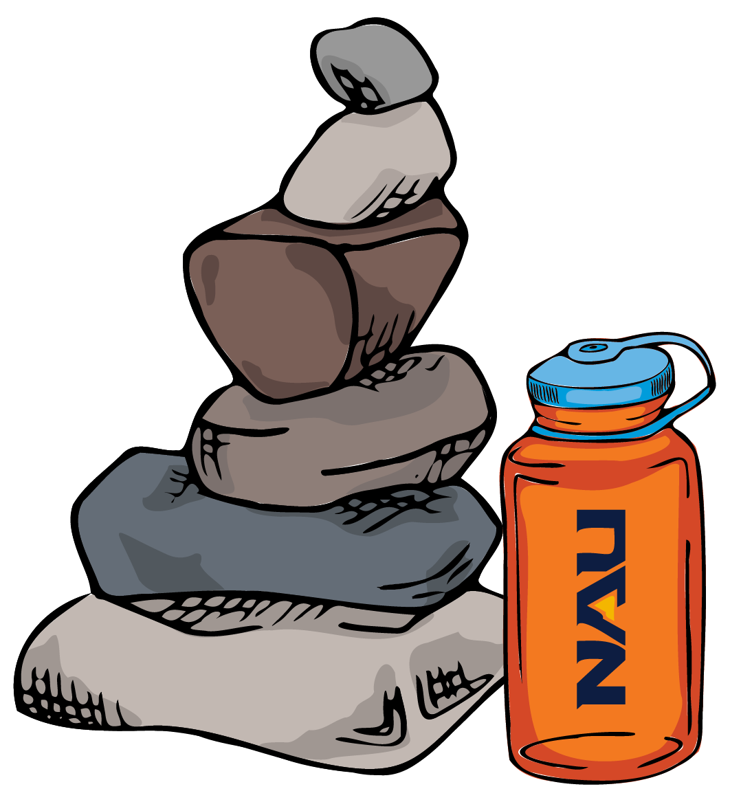 Illustration of cairn nalgene.