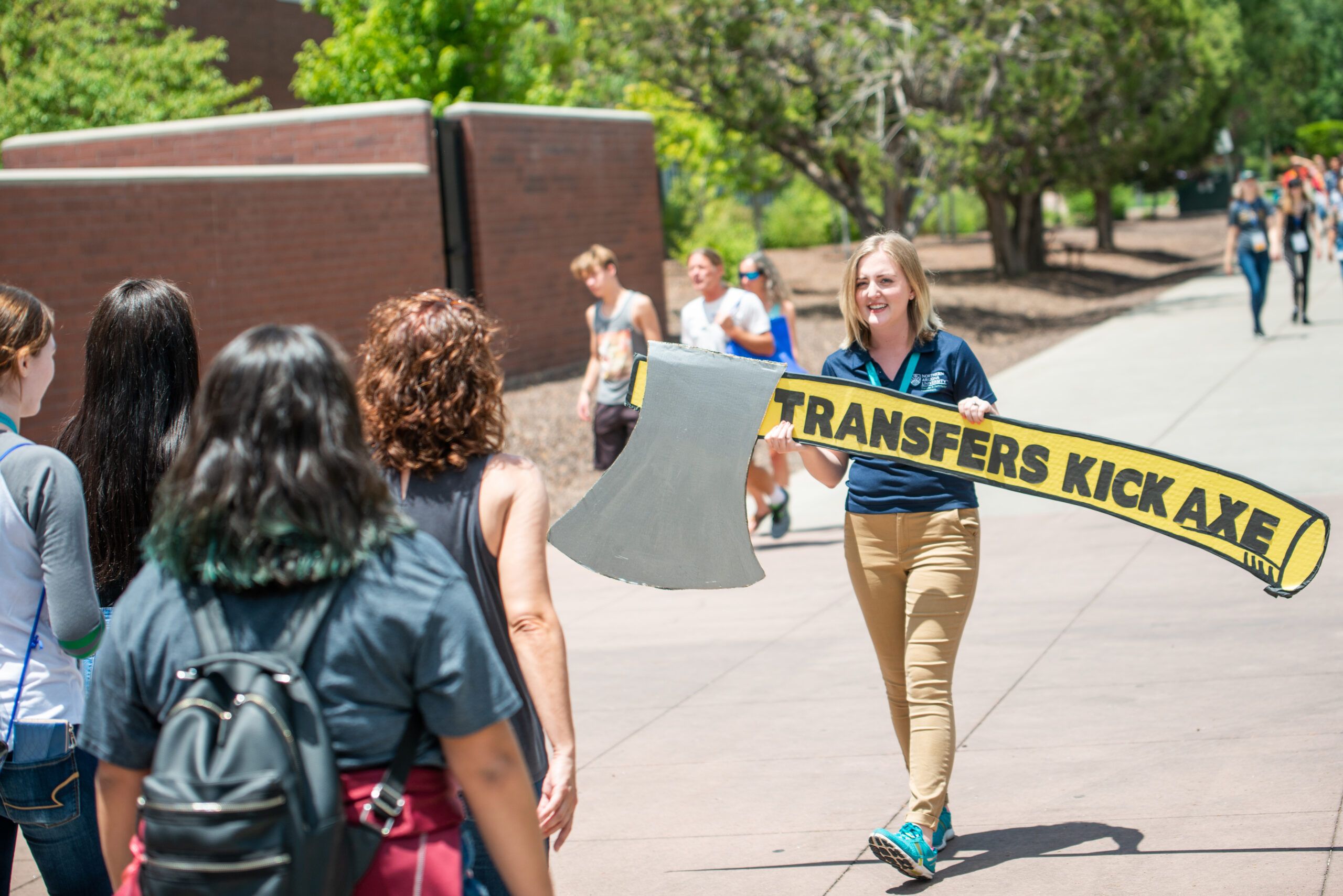 NAU Transfer Jacks take a guided tour of the Flagstaff campus.