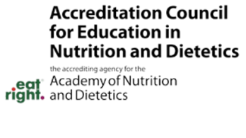 The logo for the Accreditation Council for Education in Nutrition and Dietetics.