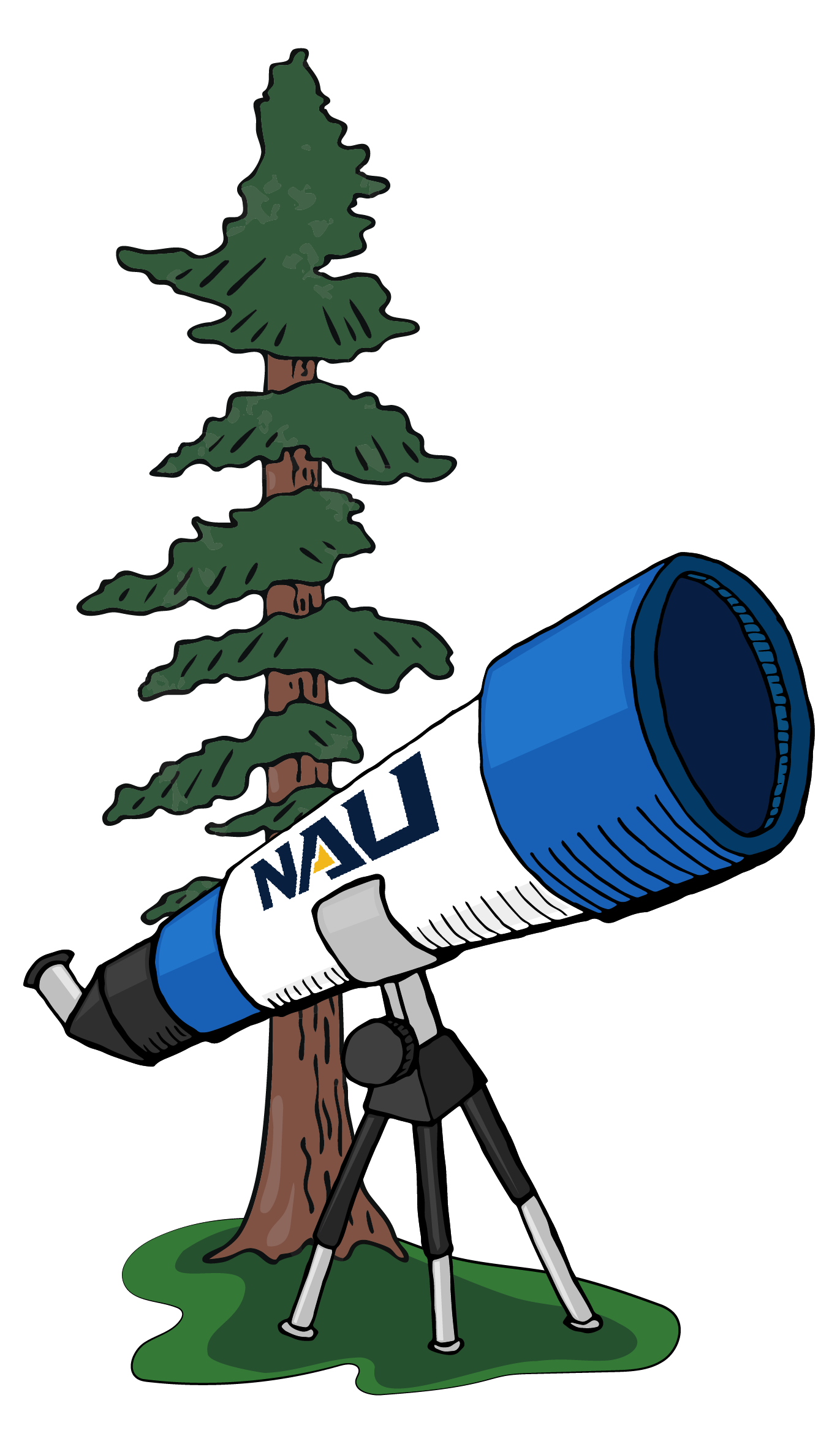 Illustration of telescope ponderosa.